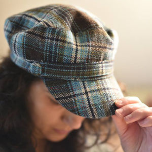 Plaid Newsboy Cap / Hat